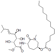 CAS#: 104947-69-5, [(3S,6S)-1-Methyl-7-Oxo-6-[[(E,2R,3R,4S,5R)-3,4,5-Trihydroxy-2-Methoxy-8-Methylnon-6-Enoyl]Amino]Azepan-3-Yl] Tetradecanoate