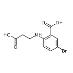 CAS#: 105026-31-1, 5-Bromo-2-[(2-Carboxyethyl)Amino]Benzoic Acid