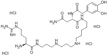 CAS#: 105029-41-2, (2S)-N-[5-[3-[3-[[(2S)-2-Amino-5-(Diaminomethylideneamino)Pentanoyl]Amino]Propylamino]Propylamino]Pentyl]-2-[[2-(2,4-Dihydroxyphenyl)Acetyl]Amino]Butanediamide