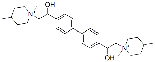 CAS 登录号：105098-65-5， 2-(1,4-二甲基哌啶-1-鎓-1-基)-1-[4-[4-[2-(1,4-二甲基哌啶-1-鎓-1-基)-1-羟基乙基]苯基]苯基]乙醇二碘化物