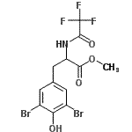 CAS 登录号:105189-44-4, 甲基3,5-二溴-N-(三氟乙酰基)酪氨酸酯