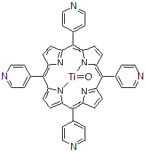 CAS 登录号：105250-49-5， 氧代[5,10,15,20-四(4-吡啶基)卟啉]钛(IV)