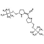 CAS 登录号：105251-52-3， (2E)-[(2S)-2-({[二甲基(2-甲基-2-丙基)硅烷基]氧基}甲基)-3,4-二氢-2H-吡咯-5-基][(5S)-5-({[二甲基(2-甲基-2-丙基)硅烷基]氧基}甲基)-2-吡咯烷基亚基]乙腈