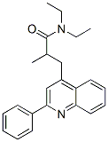 CAS 登录号:105279-00-3, N,N-二乙基-2-甲基-3-(2-苯基喹啉-4-基)丙酰胺