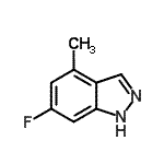 CAS#: 105391-75-1, 6-Fluoro-4-Methyl-1H-Indazole