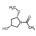 CAS#: 105595-45-7, 1-[(2S,4R)-4-Hydroxy-2-Methoxy-1-Pyrrolidinyl]Ethanone