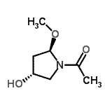 CAS#: 105609-36-7, 1-[(2R,4R)-4-Hydroxy-2-Methoxy-1-Pyrrolidinyl]Ethanone