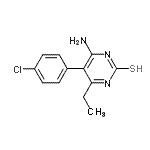 CAS 登录号：105640-70-8， 4-氨基-5-(4-氯苯基)-6-乙基-2(1H)-嘧啶硫酮