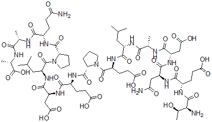 CAS#: 105655-57-0, L-Threonyl-L-alpha-Glutamyl-L-Asparaginyl-L-alpha-Aspartyl-L-Alanyl-L-Leucyl-L-alpha-Glutamyl-L-Prolyl-L-alpha-Glutamyl-L-alpha-Aspartyl-L-Leucyl-L-Prolyl-L-Glutaminyl-L-Alanyl-L-Alanine