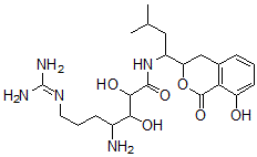 CAS#: 105688-01-5, 4-Amino-7-(Diaminomethylideneamino)-2,3-Dihydroxy-N-[1-(8-Hydroxy-1-Oxoisochroman-3-Yl)-3-Methylbutyl]Heptanamide
