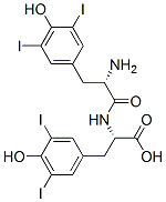 CAS#: 1057-47-2, (2S)-2-[[(2S)-2-Amino-3-(4-Hydroxy-3,5-Diiodophenyl)Propanoyl]Amino]-3-(4-Hydroxy-3,5-Diiodophenyl)Propanoic Acid