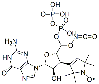 CAS#: 105802-04-8, 3'-(2,2,5,5-Tetramethyl-3-Pyrroline-1-Oxyl-3-Carbonyl)Amino-3'-Deoxyguanosine 5'-Diphosphate