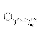 CAS#: 105877-84-7, 2-(Isobutylsulfanyl)-1-(1-Piperidinyl)Ethanethione
