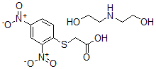 CAS 登录号：105892-21-5， 二(2-羟基乙基)铵2,4-二硝基苯基硫基乙酸盐