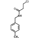 CAS 登录号：105907-34-4， 3-氯-N-(4-甲基苄基)丙酰胺