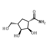CAS#: 105967-08-6, (1S,2R,3S,4S)-2,3-Dihydroxy-4-(Hydroxymethyl)Cyclopentanecarboxamide