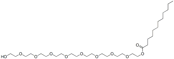 CAS#: 106-08-1, 2-[2-[2-[2-[2-[2-[2-[2-(2-Hydroxyethoxy)Ethoxy]Ethoxy]Ethoxy]Ethoxy]Ethoxy]Ethoxy]Ethoxy]Ethyl Dodecanoate