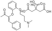 CAS#: 106064-07-7, (Z)-3-(4-(2-(Dimethylamino)propoxy(and 1-methylethoxy))phenoxy)-4-phenyl-3-buten-2-one citrate