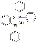 CAS 登录号：106175-35-3， 二(苯基)锑基硫基-二(苯基)-巯基膦烷