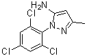 CAS 登录号：106259-87-4， 3-甲基-1-(2,4,6-三氯苯基)-1H-吡唑-5-胺