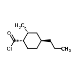 CAS 登录号：106349-28-4， (1S,2R,4S)-2-甲基-4-丙基环己烷羰基氯化物
