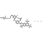 CAS 登录号：106359-91-5， 三钠7-{[2-(氨基甲酰氨基)-4-{[4-氟-6-({2-[2-(乙烯磺酰基)乙氧基]乙基}氨基)-1,3,5-三嗪-2-基]氨基}苯基]偶氮}-1,3,6-萘三磺酸酯