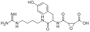 CAS#: 106396-24-1, 3-[[1-[4-(Diaminomethylideneamino)Butylamino]-3-(4-Hydroxyphenyl)-1-Oxopropan-2-Yl]Carbamoyl]Oxirane-2-Carboxylic Acid
