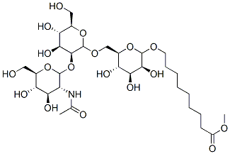 CAS 登录号：106444-87-5， 8-甲氧羰基辛基6-O-(2-O-(2-乙酰氨基-2-脱氧吡喃葡萄糖基)甘露糖基)吡喃甘露糖苷