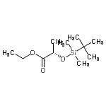 CAS#: 106513-42-2, Ethyl (2S)-2-{[Dimethyl(2-Methyl-2-Propanyl)Silyl]Oxy}Propanoate