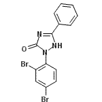 CAS 登录号：106538-35-6， 1-(2,4-二溴苯基)-3-苯基-1H-1,2,4-三唑-5-醇