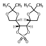 CAS 登录号：106571-12-4， (4R,5R)-4,5-二[(4R)-2,2-二甲基-1,3-二氧戊环-4-基]-1,3,2-二恶噻戊环2,2-二氧化物