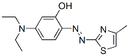 CAS 登录号：106611-58-9， (6E)-3-二乙基氨基-6-[(5-甲基-1,3-噻唑-2-基)亚肼基]环己-2,4-二烯-1-酮