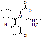 CAS 登录号：106636-60-6， 二乙基铵2-(2-氯吖啶-9-基)硫基乙酸盐