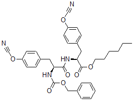 CAS 登录号：106755-33-3， (2S)-3-(4-氰基苯基)-2-[[(2S)-3-(4-氰基苯基)-2-(苯基甲氧羰基氨基)丙酰]氨基]丙酸己酯