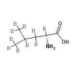 CAS 登录号：106972-44-5， (2,3,3,4,5,5,5,5',5',5'-<sup>2</sup>H<sub>10</sub>)亮氨酸