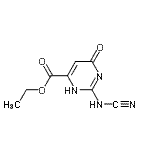CAS#: 106987-58-0, Ethyl 2-(Cyanoamino)-6-Oxo-1,6-Dihydro-4-Pyrimidinecarboxylate
