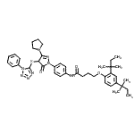 CAS#: 107047-27-8, 4-[2,4-Bis(2-Methyl-2-Butanyl)Phenoxy]-N-(4-{5-Oxo-4-[(1-Phenyl-1H-Tetrazol-5-Yl)Sulfanyl]-3-(1-Pyrrolidinyl)-4,5-Dihydro-1H-Pyrazol-1-Yl}Phenyl)Butanamide