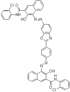 CAS#: 107047-67-6, N-(2-Chlorophenyl)-4-[(Z)-(4-{6-[(E)-{3-[(2-Chlorophenyl)Carbamoyl]-2-Hydroxy-1-Naphthyl}Diazenyl]-1,3-Benzoxazol-2-Yl}Phenyl)Diazenyl]-3-Hydroxy-2-Naphthamide