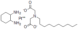 CAS#: 107241-37-2, cis-N-Decyliminodiacetato-1,2-diaminocyclohexane-platinum(II)