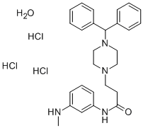 CAS#: 107314-69-2, 3-[4-(3-Benzhydryl-5-Methylaminophenyl)Piperazin-1-Yl]Propanamide Trihydrochloride