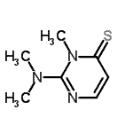 CAS 登录号：1074-81-3， 2-(二甲基氨基)-3-甲基-4(3H)-嘧啶硫酮