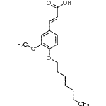CAS#: 107524-27-6, (2E)-3-[4-(Heptyloxy)-3-Methoxyphenyl]Acrylic Acid