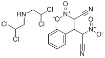 CAS#: 107638-88-0, 2,4-dinitro-3-phenyl-Pentanedinitrile compd. with 2,2-dichloro-N-(2,2-dichloroethyl)ethanamine
