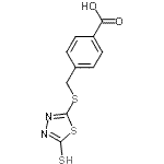 CAS#: 107859-96-1, 4-{[(5-Thioxo-4,5-Dihydro-1,3,4-Thiadiazol-2-Yl)Sulfanyl]Methyl}Benzoic Acid