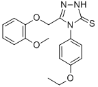 CAS#: 107952-08-9, 4-(4-Ethoxyphenyl)-5-[(2-Methoxyphenoxy)Methyl]-2H-1,2,4-Triazole-3-Thione
