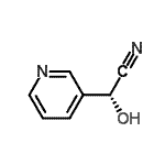 CAS 登录号：107986-64-1， (2R)-羟基(3-吡啶基)乙腈