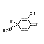 CAS#: 108015-76-5, 4-Ethynyl-4-Hydroxy-2-Methyl-2,5-Cyclohexadien-1-One