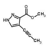 CAS 登录号：108038-99-9， 甲基4-(1-丙炔-1-基)-1H-吡唑-3-羧酸酯