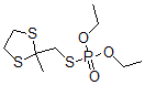 CAS 登录号：1081-95-4， 2-(二乙氧基磷酰硫基甲基)-2-甲基-1,3-二噻戊环