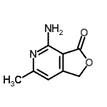CAS 登录号：108129-37-9， 4-氨基-6-甲基呋喃并[3,4-c]吡啶-3(1H)-酮